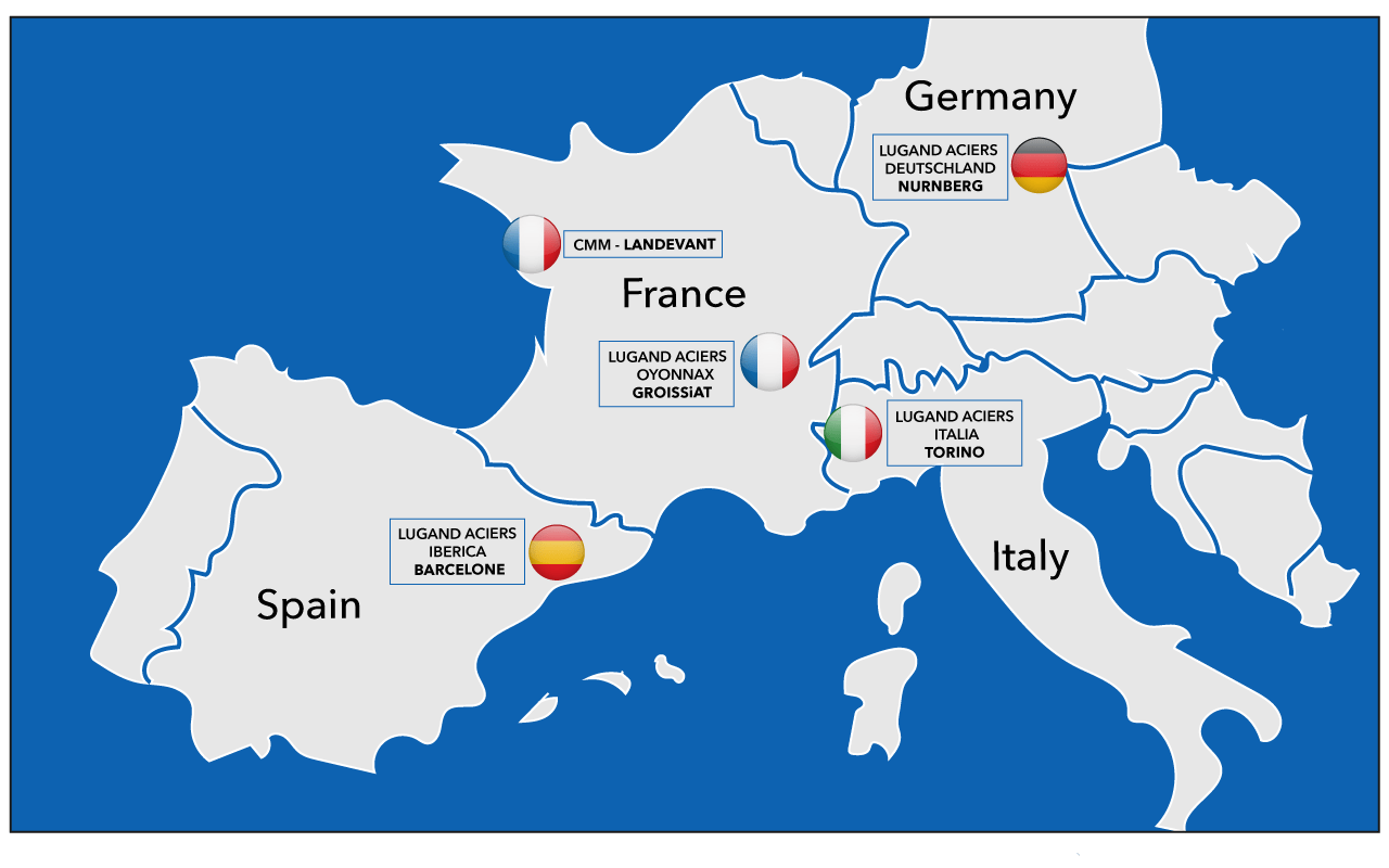carte_lugand-aciers-fournisseur-acier-alliage